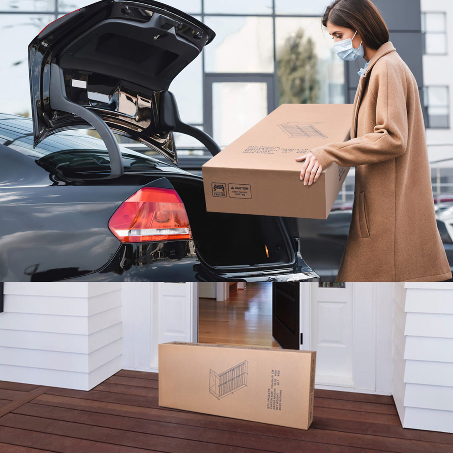 SYNGAR Full Bed Frame, New Upgrade Full Size Velvet Upholstered Platform Bed Frame with Elegant Headboard, Bedroom Furniture Wooden Frame Platform Bed Frame, No Box Spring Needed, Gray