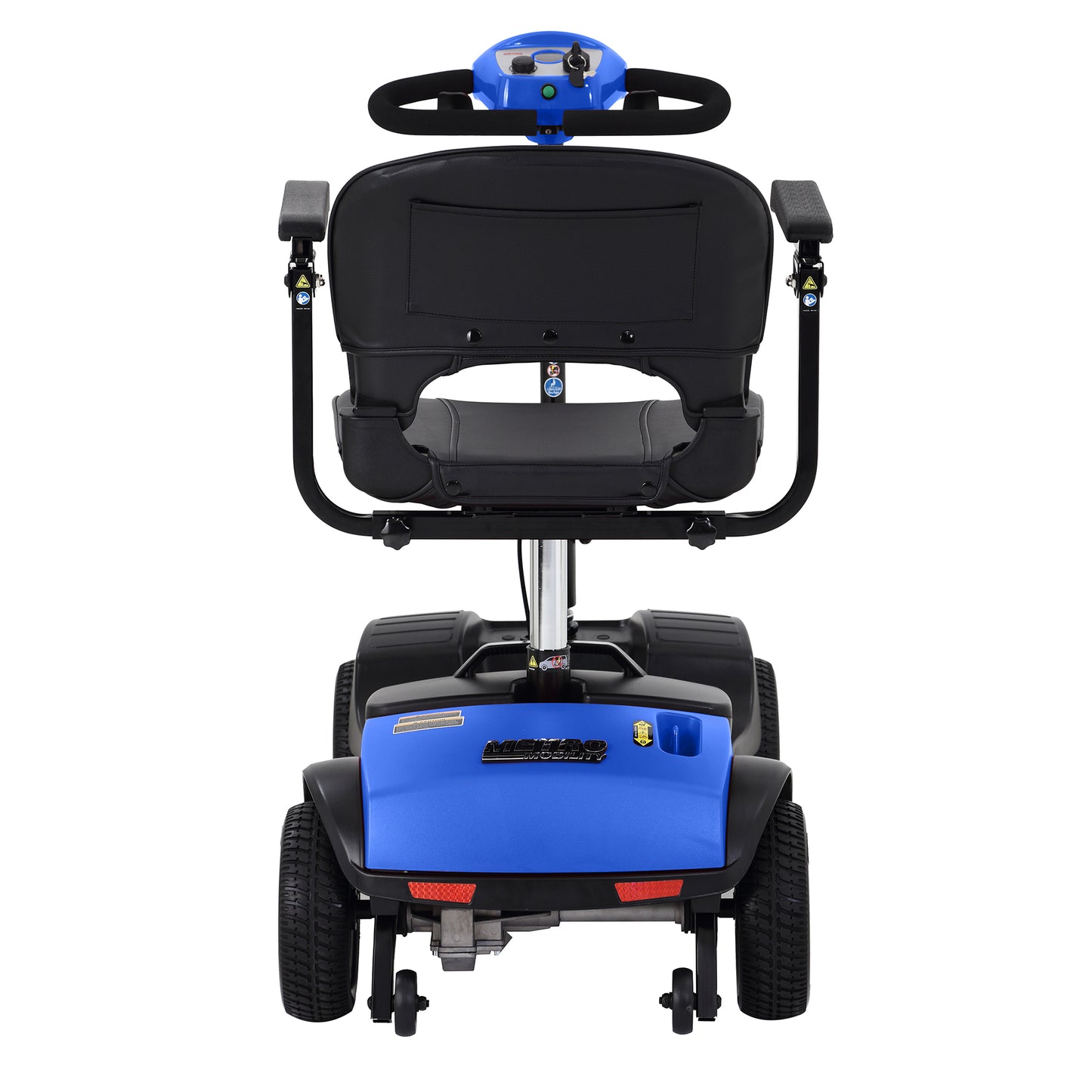 SYNGAR Electric Mobility Scooters for Seniors with Anti-tip Wheels, 4 Wheels 8mph Powered Mobility Scooters for Adults with Storage Box, Swivel Seat, Folding Mobility Scooter, Easy Assembly, Blue