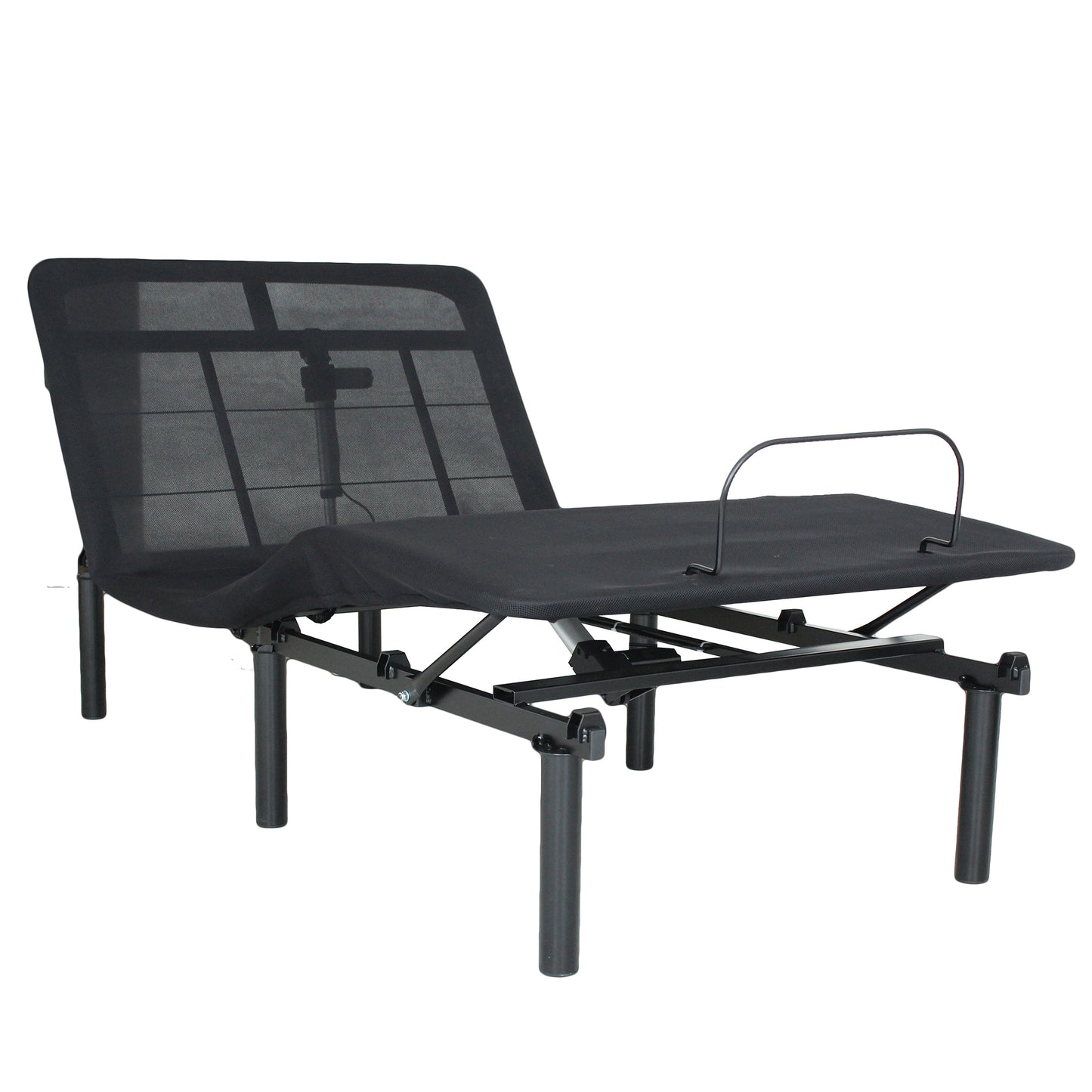 SYNGAR Electric Adjustable Bed Frame Queen for Bedroom, Queen Bed Frame with Head and Foot Incline, Quiet Motor, Anti-slip Design, and 11" Under Bed Storage Space, Easy Assembly, Steel, Black