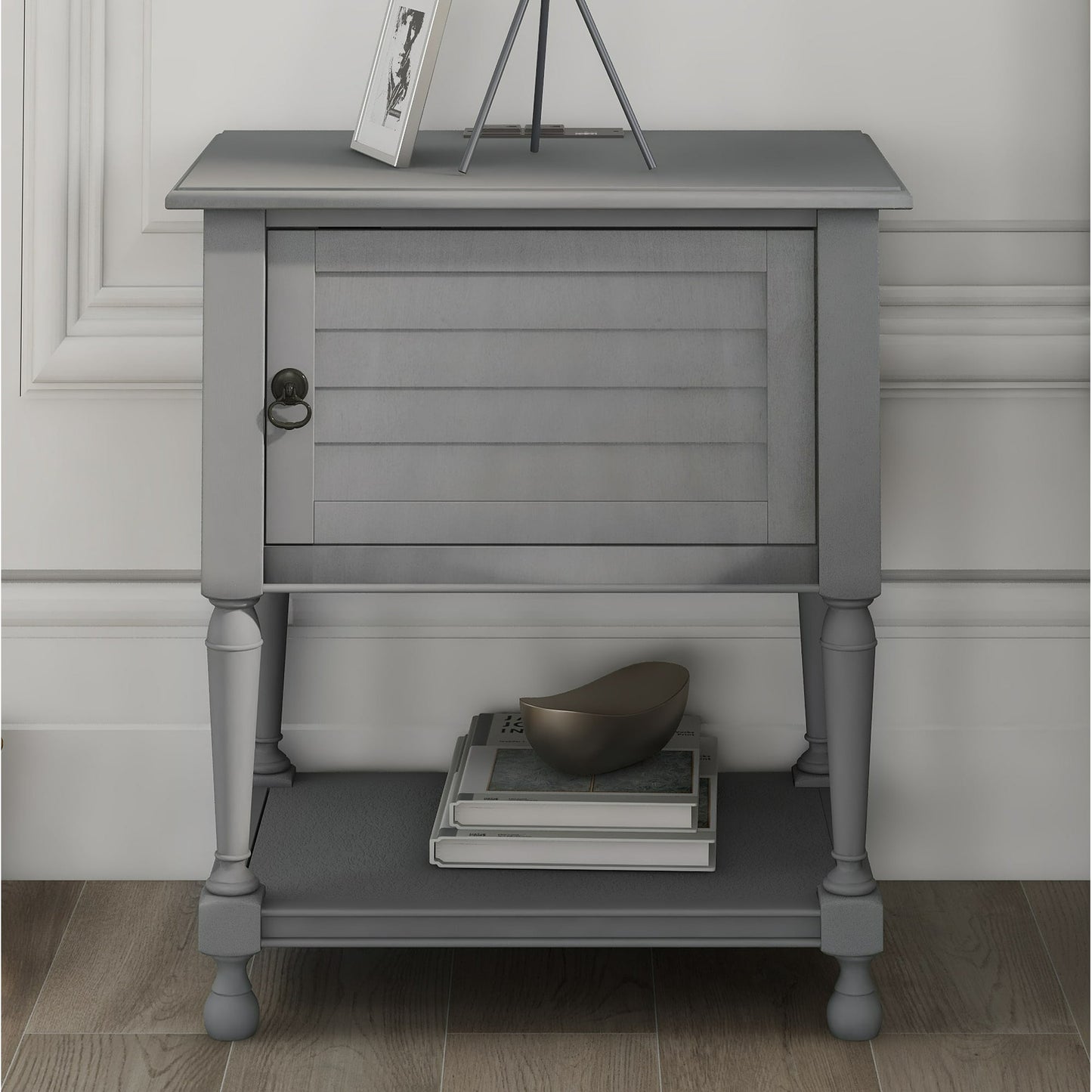 Modern Bedside Tables for Bedroom with Drawers, Solid Wood Nightstand with Large Drawer and Storage Cabinet, Large Capacity, White, LJ1685