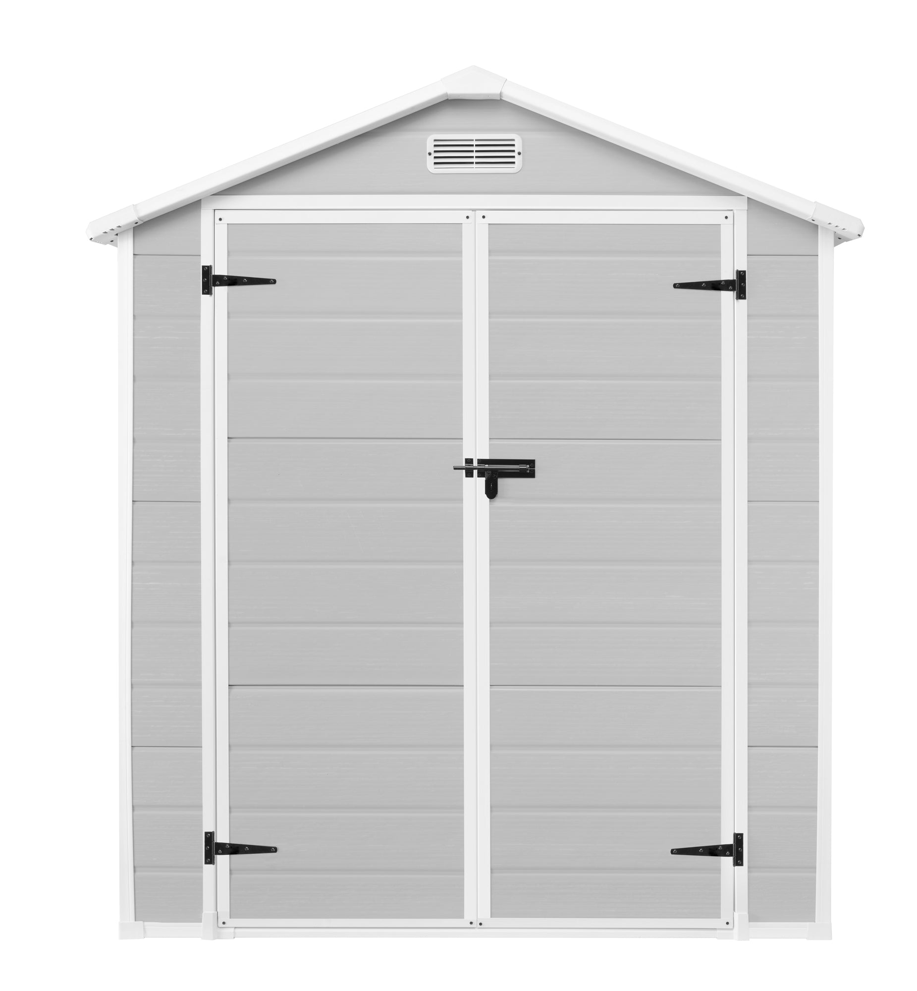 Syngar 6ft x 4ft Outdoor Plastic Storage Shed, AllWeather Tool Shed w syngar