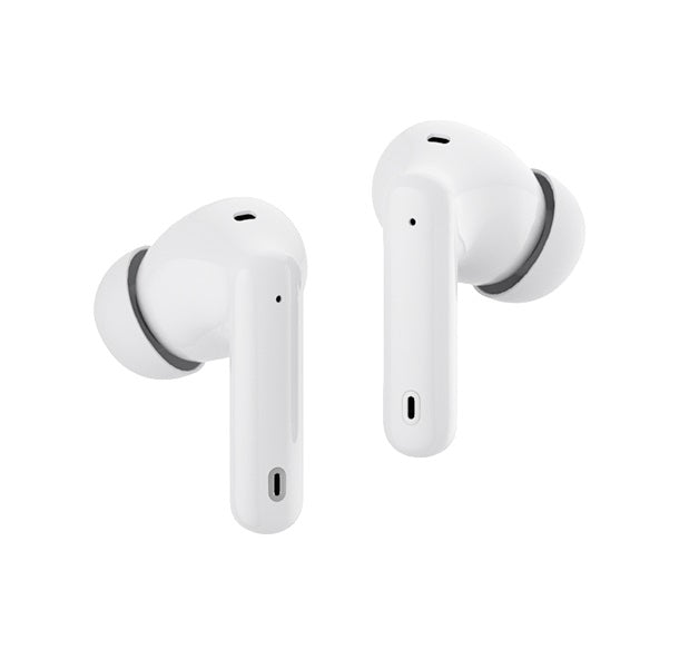 SYNGAR Wireless Headphones, 5.1 Bluetooth Headset with Touch Control and Noise Cancelling, Automatic Pairing Headphones in Ear, White