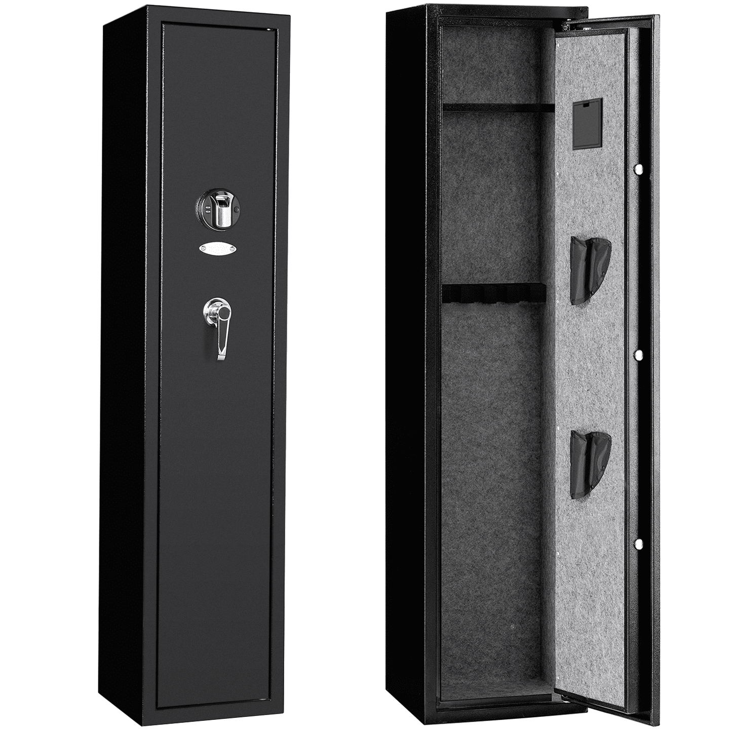 iRerts Rifle Safe, Gun Safe for Home Rifles and Pistols, Quick Access Rifle Gun Safe for Home Firearm, Security Cabinet with Digital Fingerprint Easy to Install