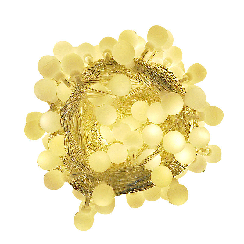 20 LEDs Battery Operated Globe String Lights, 9.84ft Outdoor Waterproof Flashing Fairy Lights, Warm White Bright Energy Saving Light String for Wedding Bedroom Party Garden Holiday Patio Decor, Y031