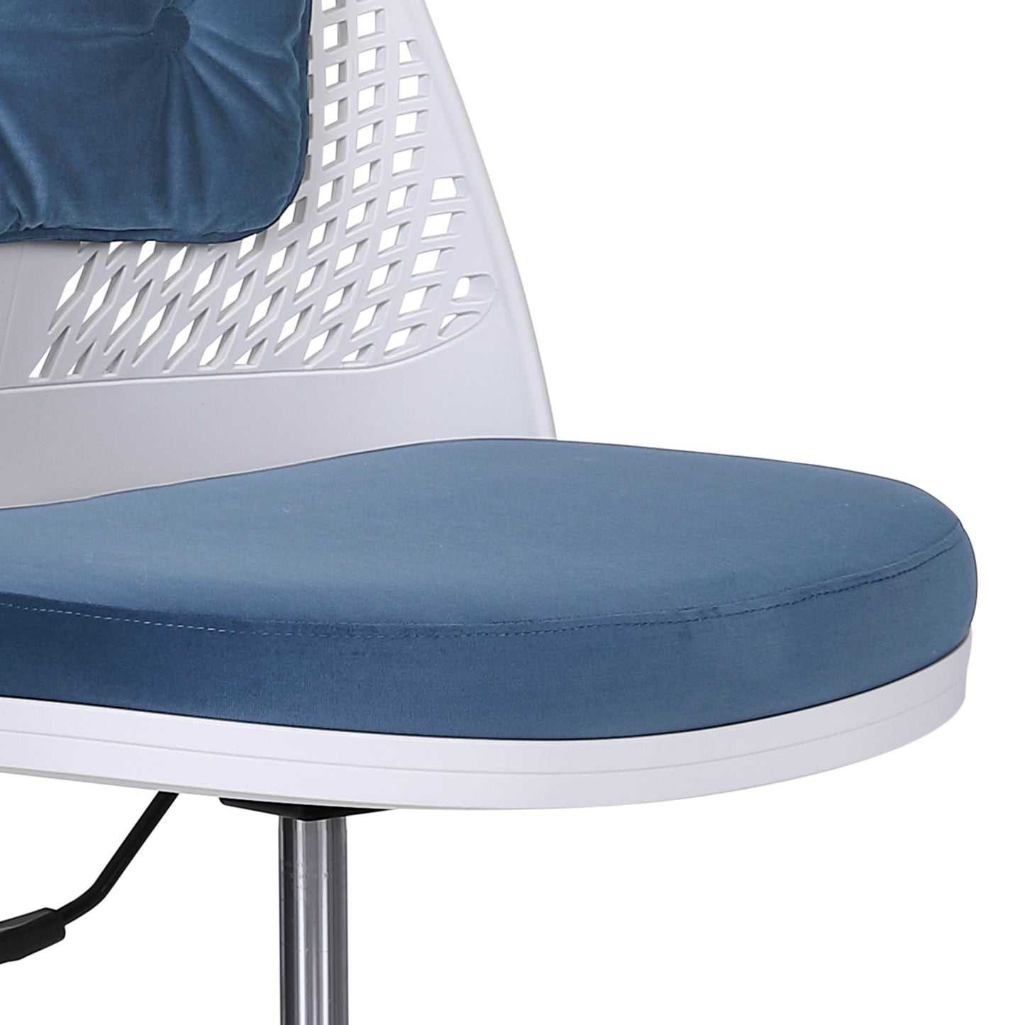 SYNGAR Office Desk Chair with Adjustable Height, Modern Arms Chair Office Chair Mid Back Soft Velvet Swivel Computer Home Task Chairs Ergonomic Executive Chair with Armrests, Gray