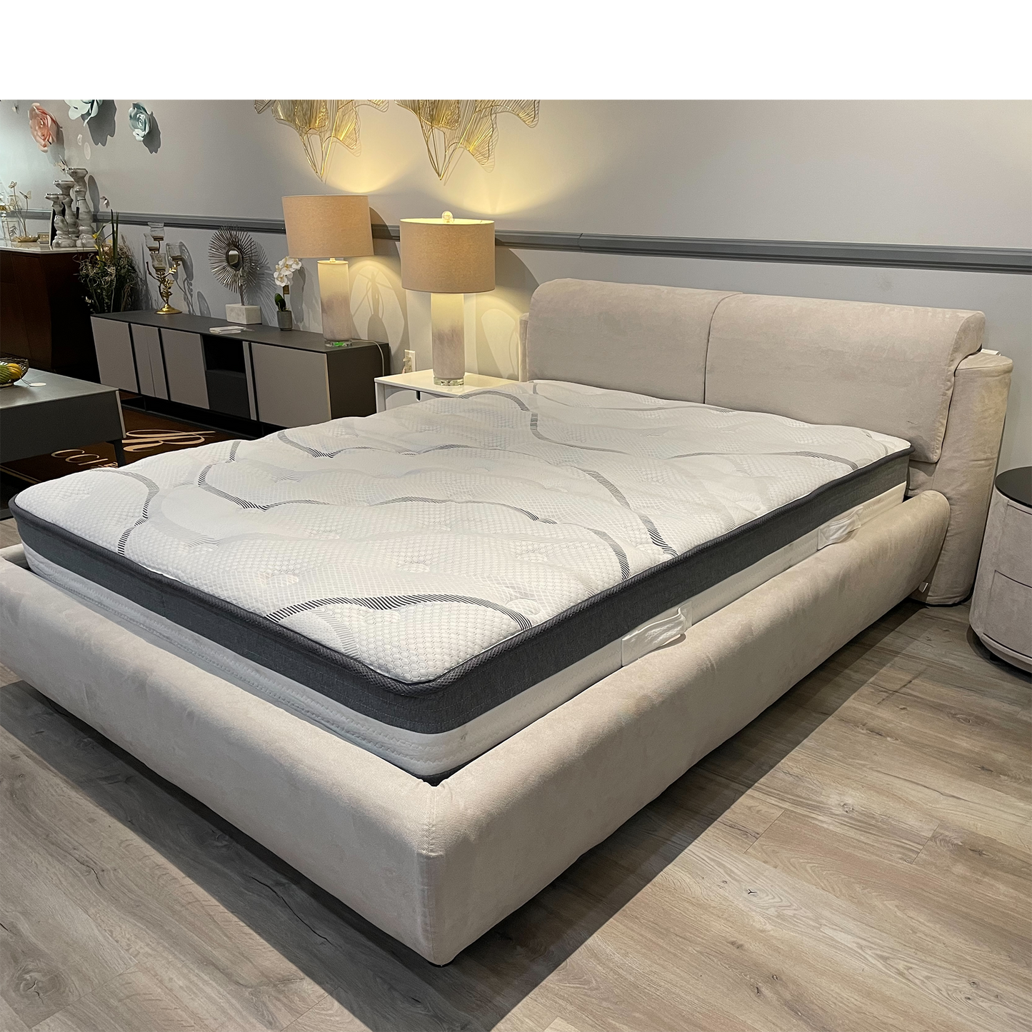 SYNGAR Queen Mattress in a Box, 12 Inch Hybrid Queen Size Mattress for Better Sleep Supportive and Pressure Relief, Skin-friendly, Breathable, Individual Pocket Innerspring, White