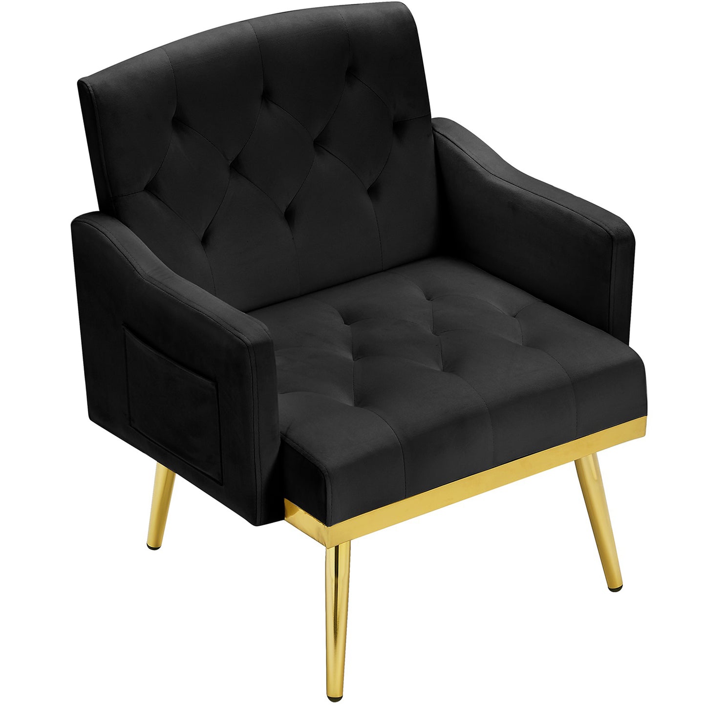 SYNGAR Accent Chair for Living Room, Bedroom Comfy Reading Armchair, Mid Century Modern Arm Chair Soft Upholstered Cozy Side Single Sofa Chair Relaxing Seating, Beige