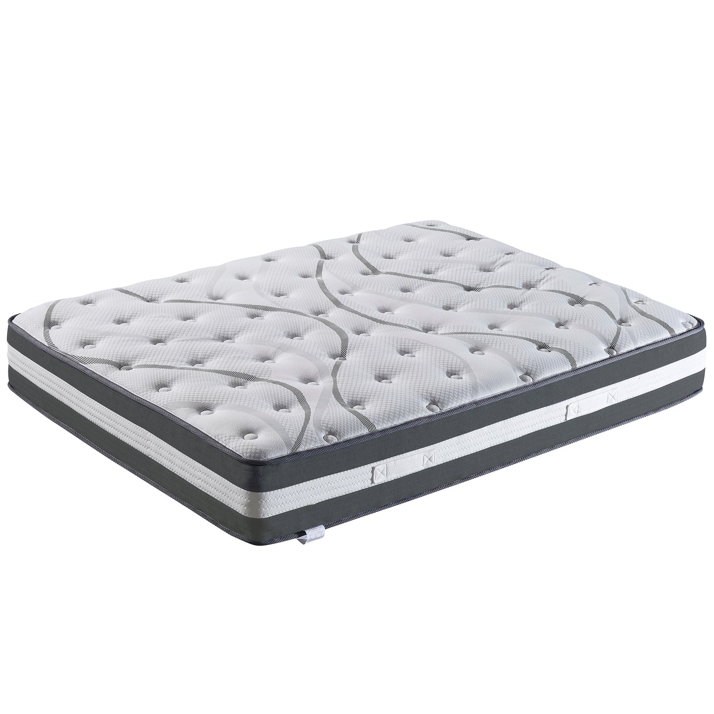 SYNGAR Queen Mattress in a Box, 12 Inch Hybrid Queen Size Mattress for Better Sleep Supportive and Pressure Relief, Skin-friendly, Breathable, Individual Pocket Innerspring, White