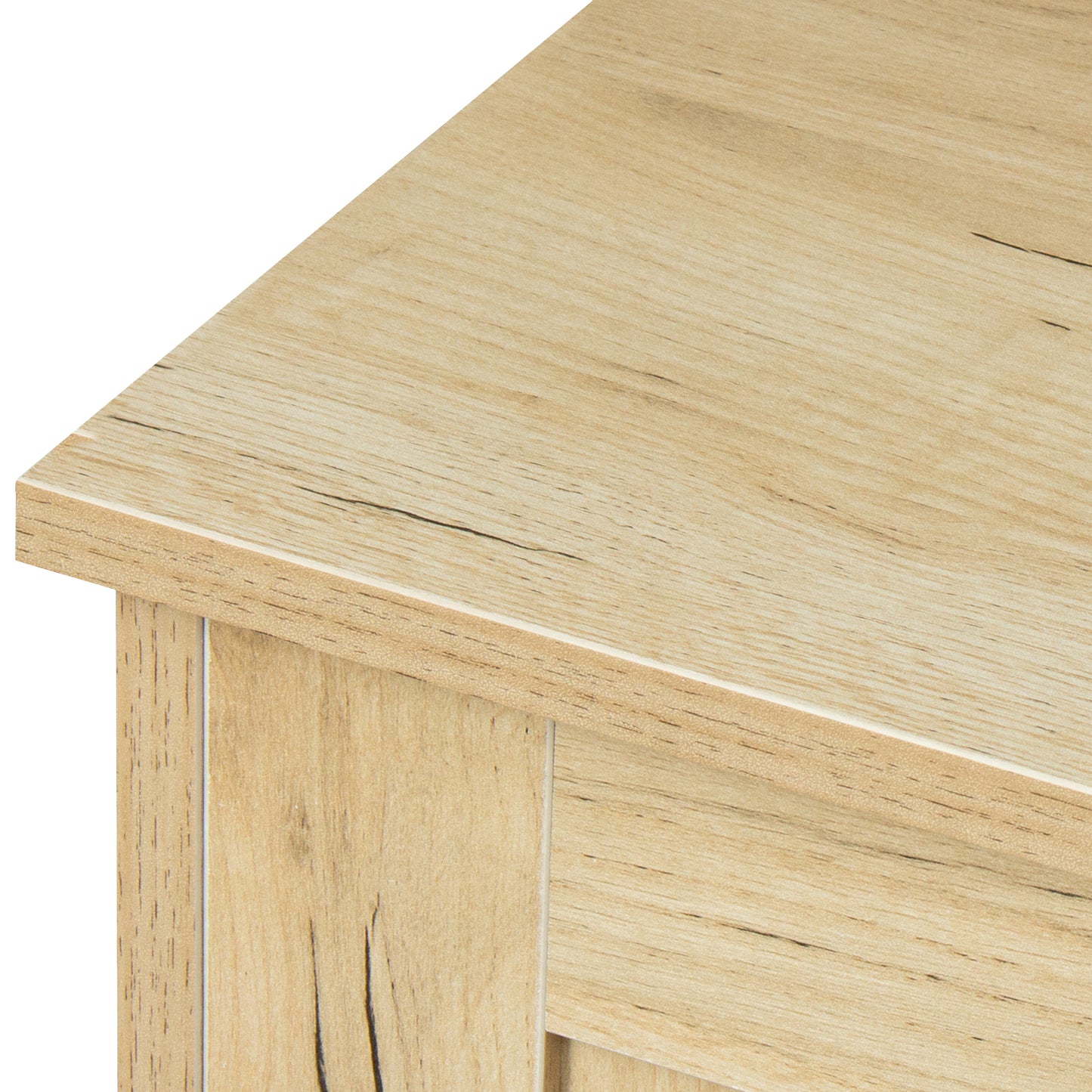 Sideboard Storage Cabinet, 43" Storage Cabinets with Doors and Shelves, Kitchen Buffet Sideboard for Dining Room Living Room Entryway, Oak, LJ4008