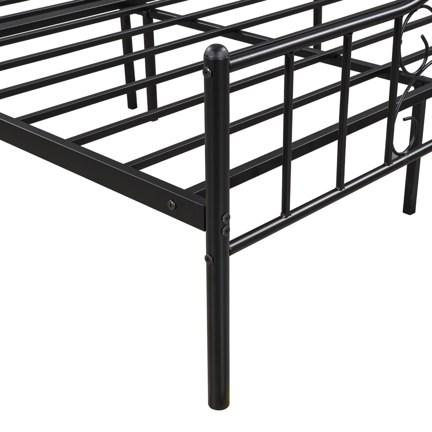 SYNGAR Queen Size Bed Frame, Modern Metal Platform Bed Frame Queen Size with Headboard and 500lb Weight Capacity, No Box Spring Needed