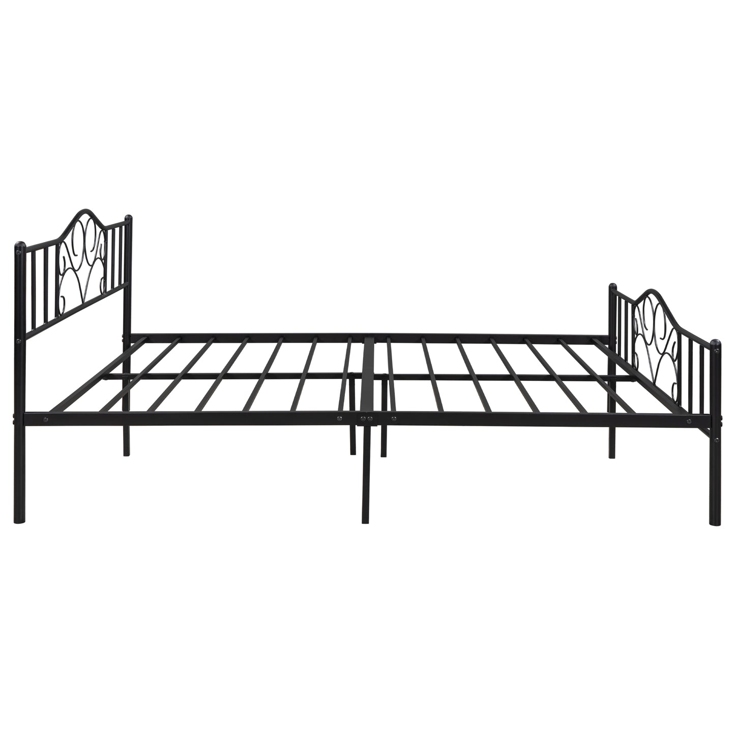SYNGAR Queen Size Bed Frame, Modern Metal Platform Bed Frame Queen Size with Headboard and 500lb Weight Capacity, No Box Spring Needed