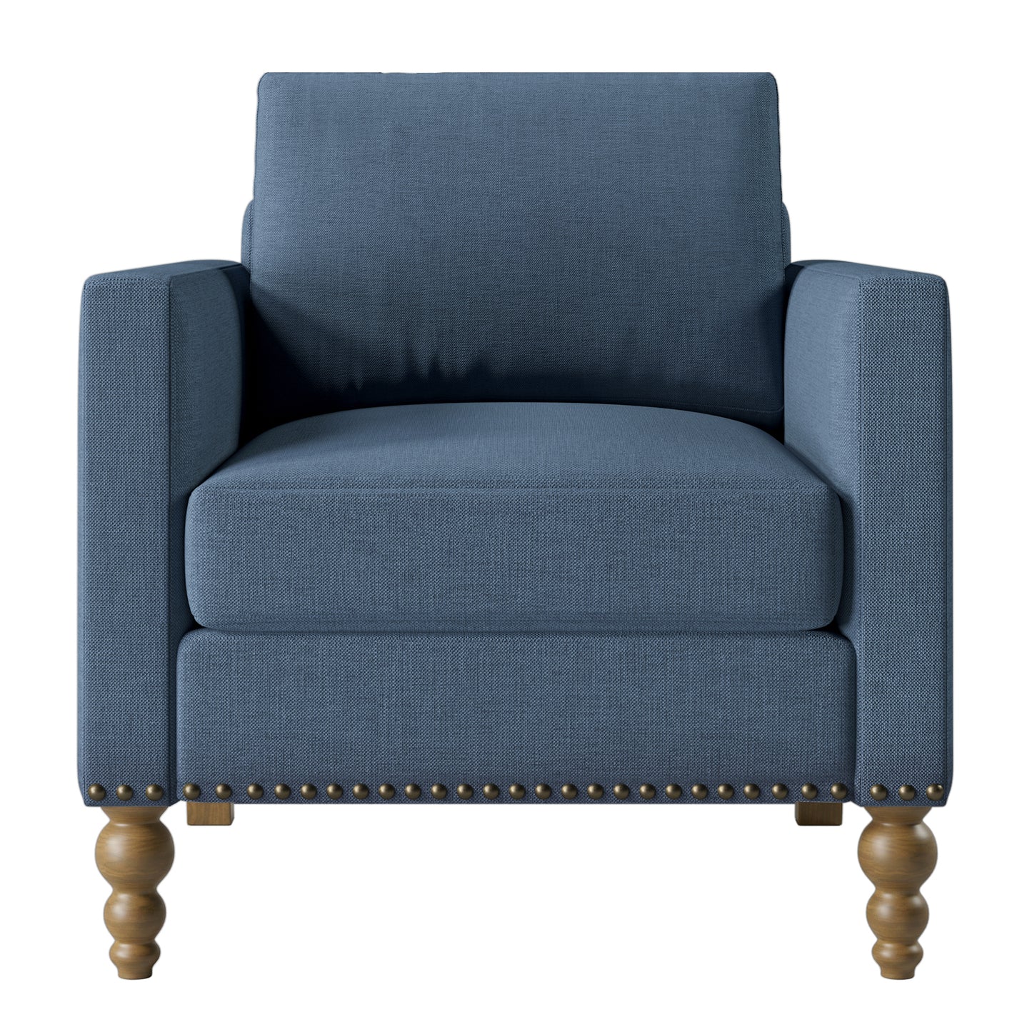 SYNGAR Accent Chair for Living Room, Bedroom Comfy Reading Armchair, Mid Century Modern Arm Chair Soft Upholstered Cozy Side Single Sofa Chair Relaxing Seating, Beige