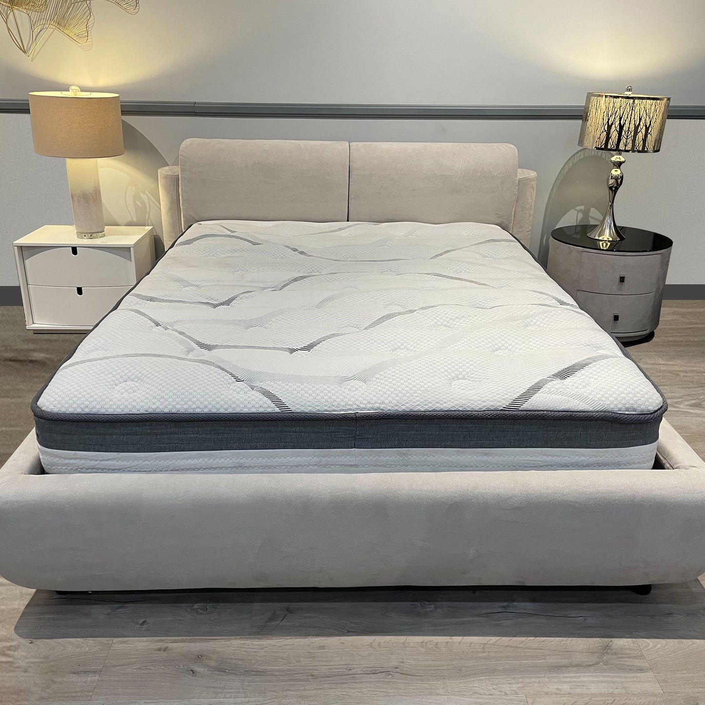 SYNGAR Queen Mattress in a Box, 12 Inch Hybrid Queen Size Mattress for Better Sleep Supportive and Pressure Relief, Skin-friendly, Breathable, Individual Pocket Innerspring, White