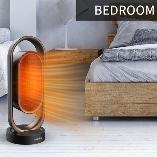 1500W Fast Heating Heater, Portable Space Heater for Indoor Use, W/ Dual Oscillating, Tip-Over Protection, 8H Time, Heating and Fan Modes, Tower Ceramic Heater for Living Room, Bedroom, Office, C18