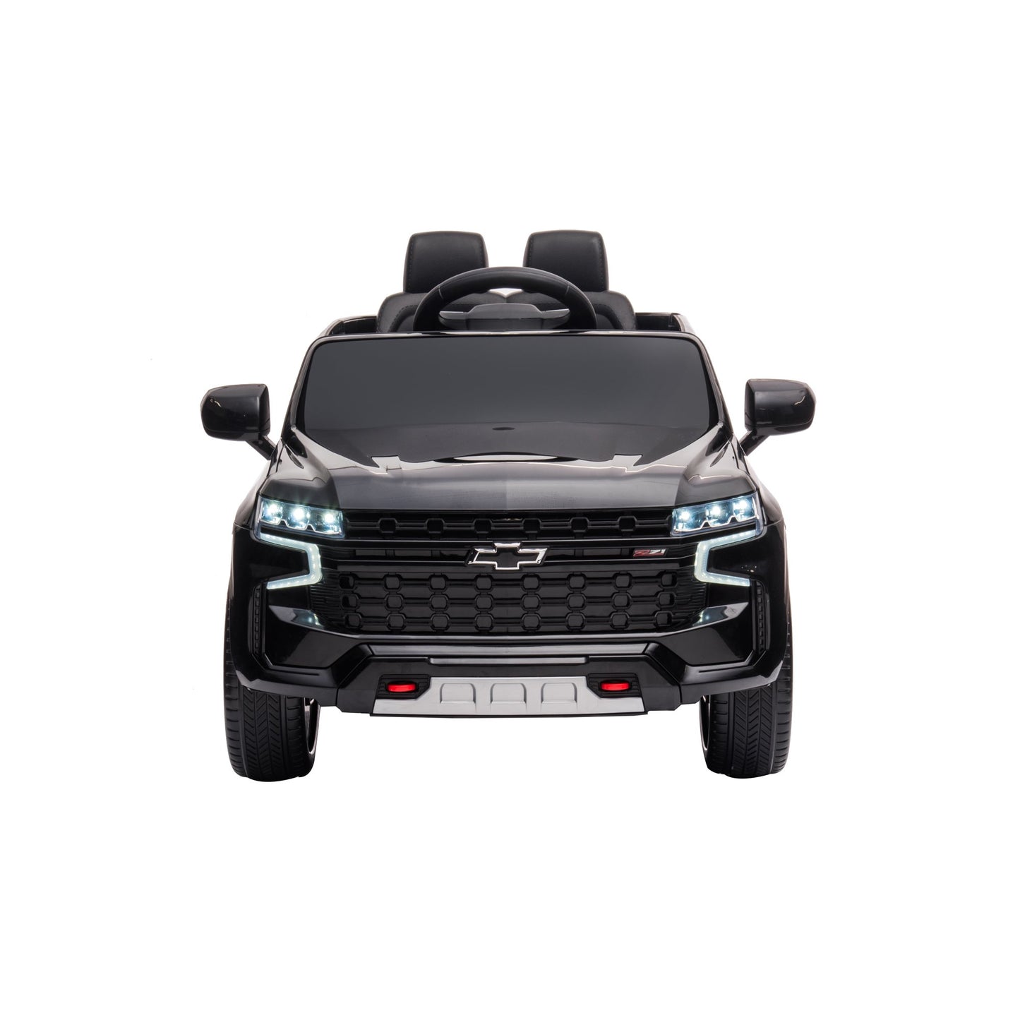 iRerts Licensed Chevrolet Tahoe 12V Battery Powered Car Toy for Girls Boys, Kids Ride on Car for 3 4 5 Yrs with Remote Control, LED Lights, MP3, Seat Belt, Electric Truck for Kids Birthday Gift, Black