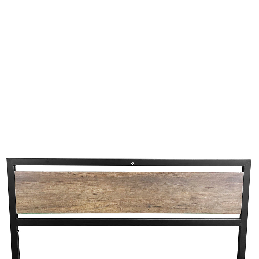 Queen Bed Frame, Metal Bed Frame No Box Spring Needed, Queen Platform Bed Frame with Headboard and Footboard, Black