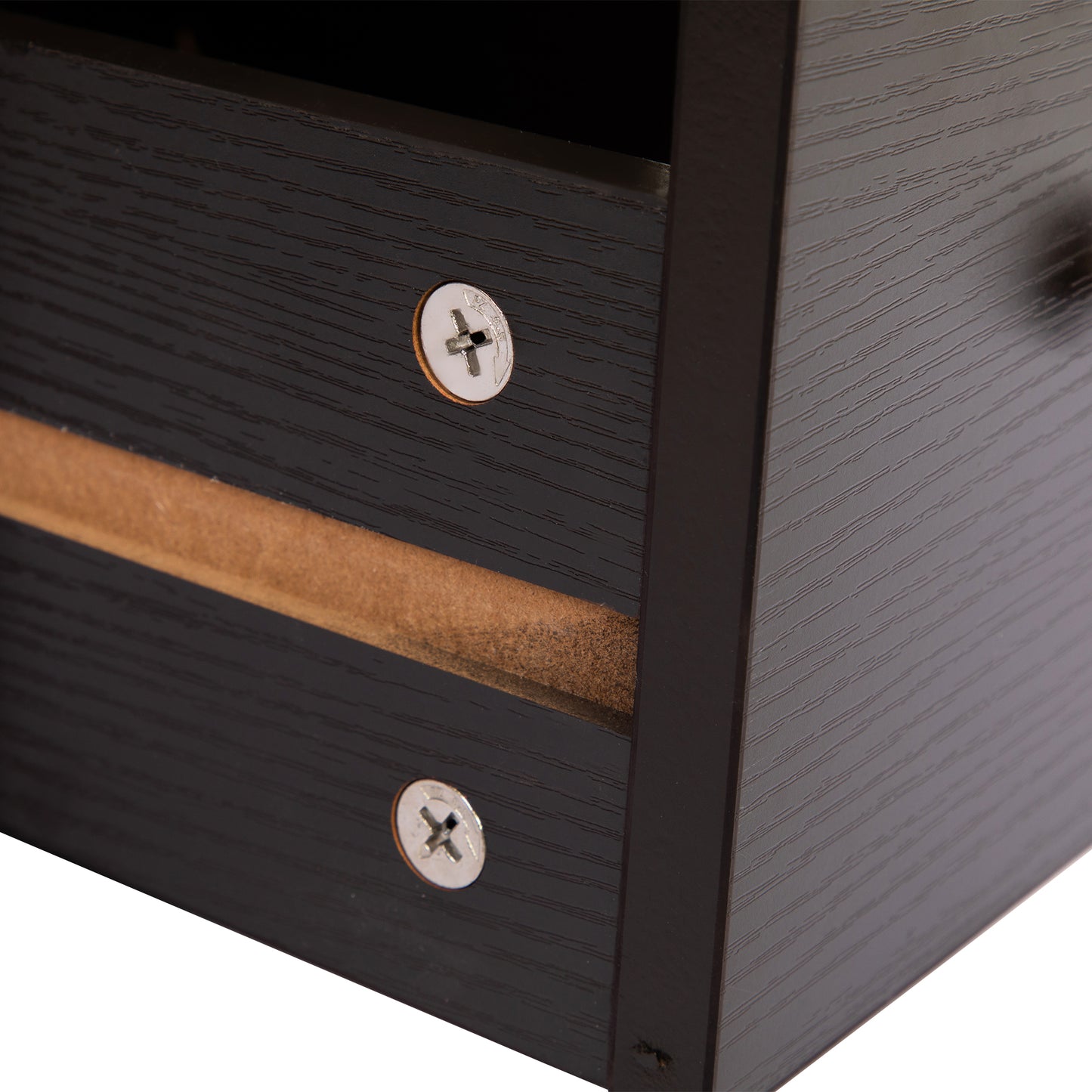 SYNGAR Side Table Set of 2 with Charging Station, End Table with USB Port and 2 Drawers for Bedroom Living Room, Coffee