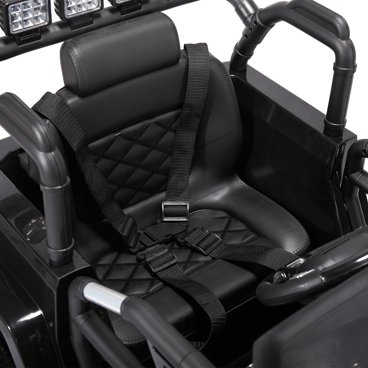 Ride on Cars with Remote Control, 12v Ride on Toys with LED Lights MP3 Player Car Toys, Battery Powered Riding Toys, Kids Party Gift, Black, LJ1146