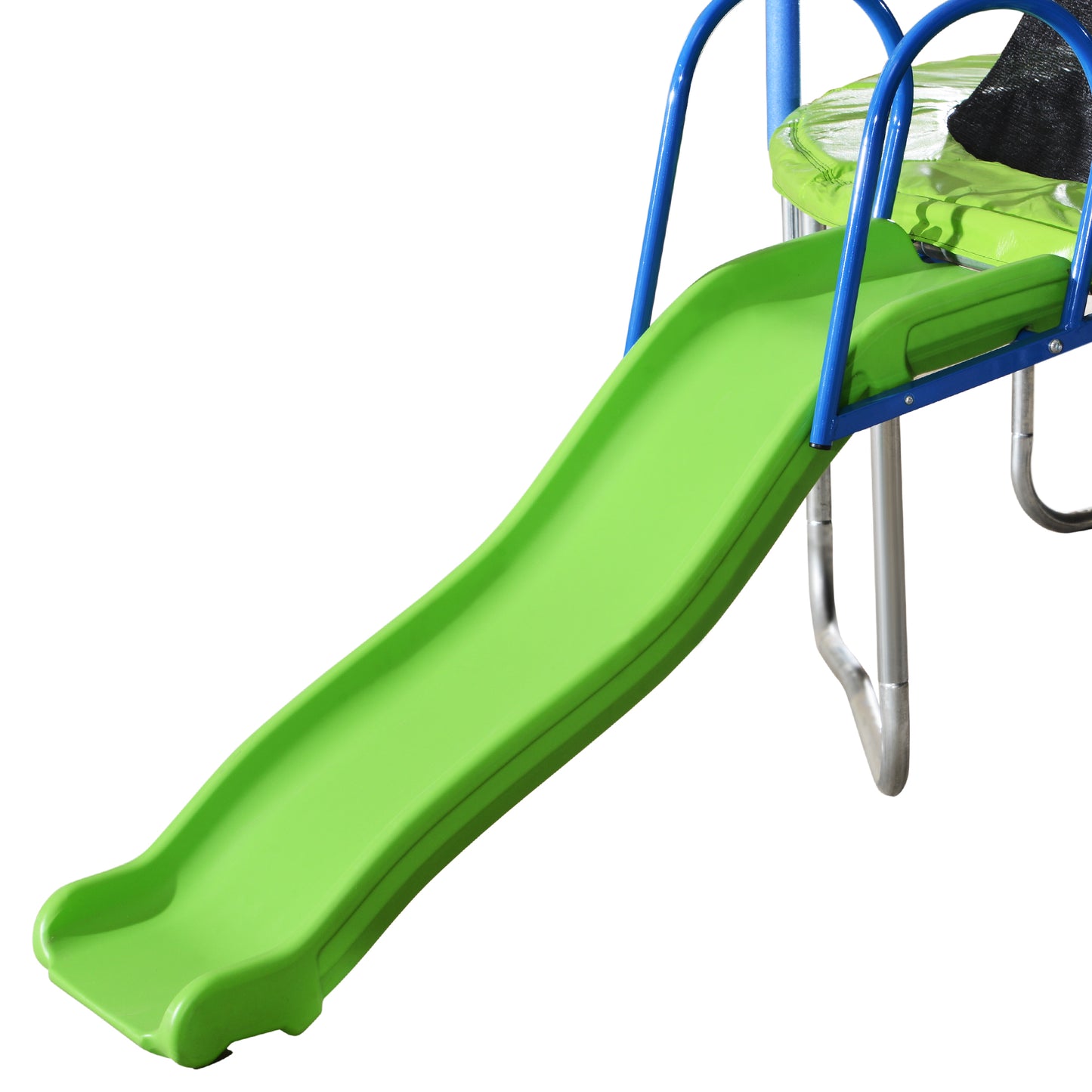 Trampoline and Swing Set, 12FT Trampoline with Slide, Basketball Hoop and Enclosure Net, Outdoor Jumping Fitness Trampoline for Yard, Patio, School, Recreational Trampoline for Kids/Adults, D7691