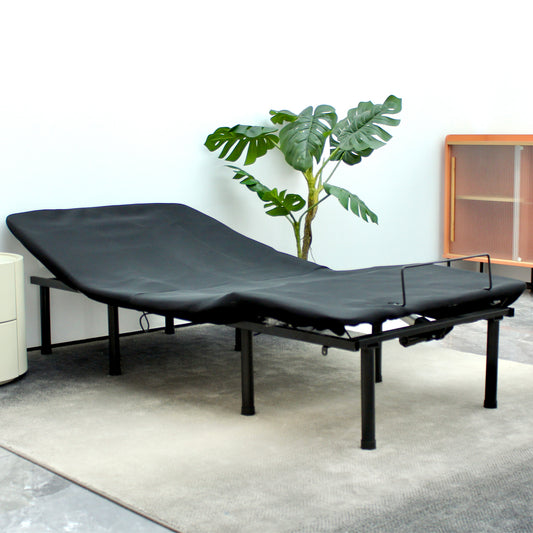 SYNGAR Ergonomic Twin XL Size Adjustable Bed, Electric Recliner Bed with Head and Foot Incline, Wireless Remote Control, New Generation Motor, Black