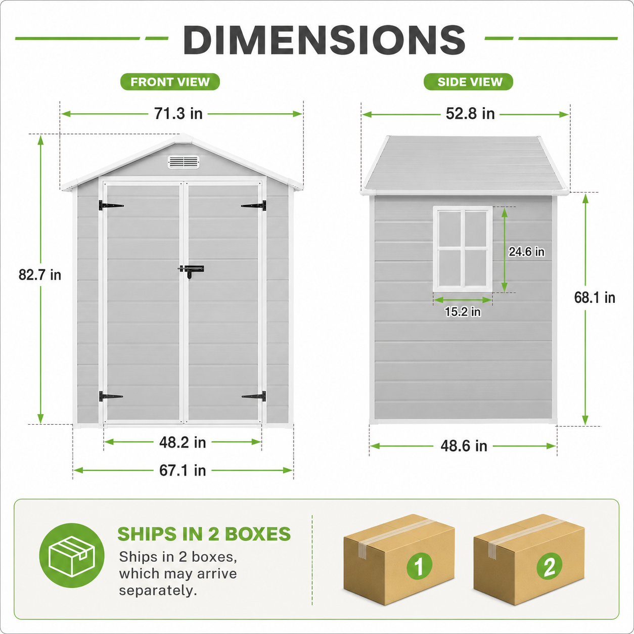 6' x 4' Outdoor Storage Shed with Metal Base, Metal Tools Storage Shed, Galvanized Steel Garden Shed with Lockable Doors for Backyard, Patio, Lawn, D9133
