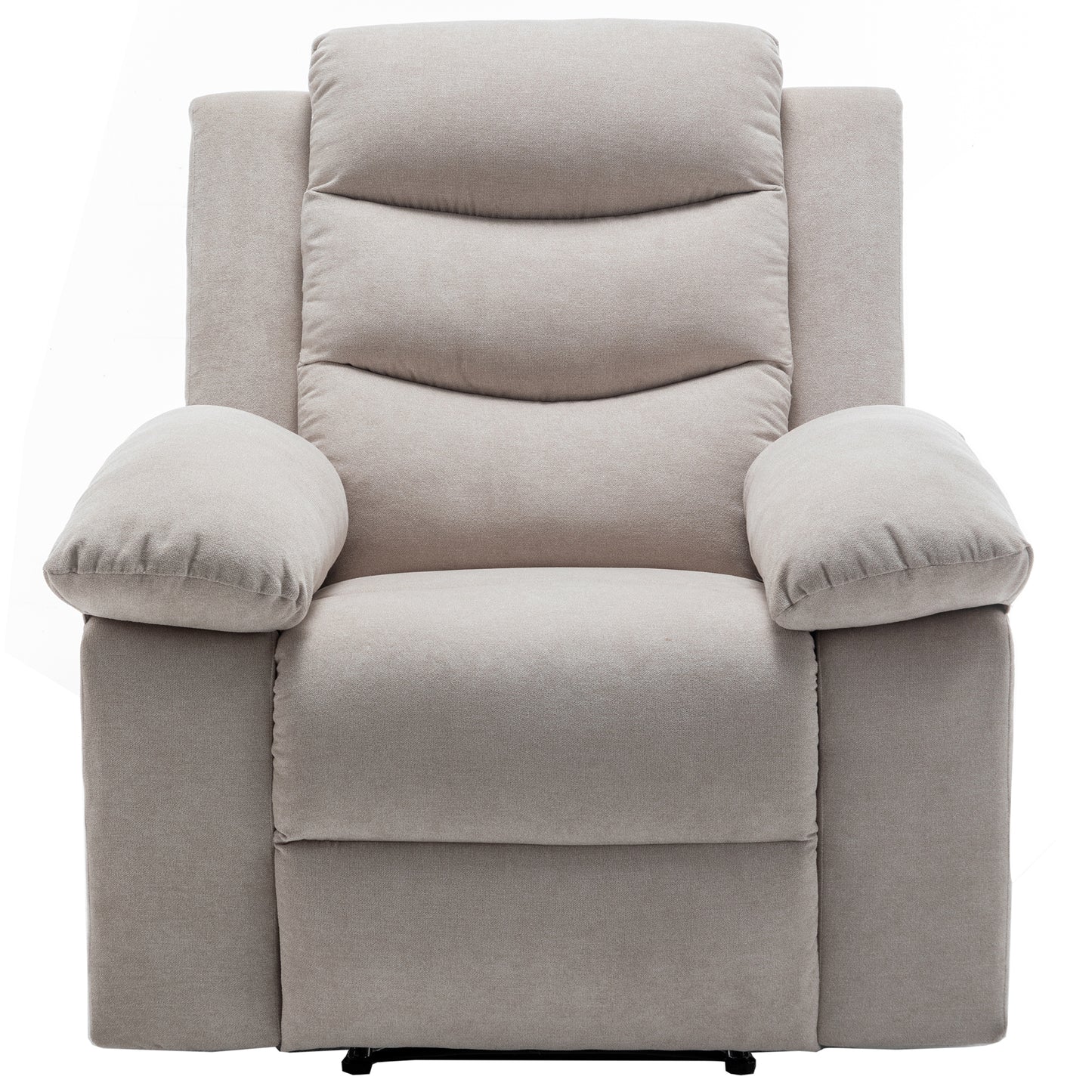 SYNGAR Electric Recliner Chair with Massage and Heating Function, Power Recliner Chair with Remote Control, Side Pockets, Armrest, Recliner Sofa Lounge Chair for Living Room Bedroom, Beige