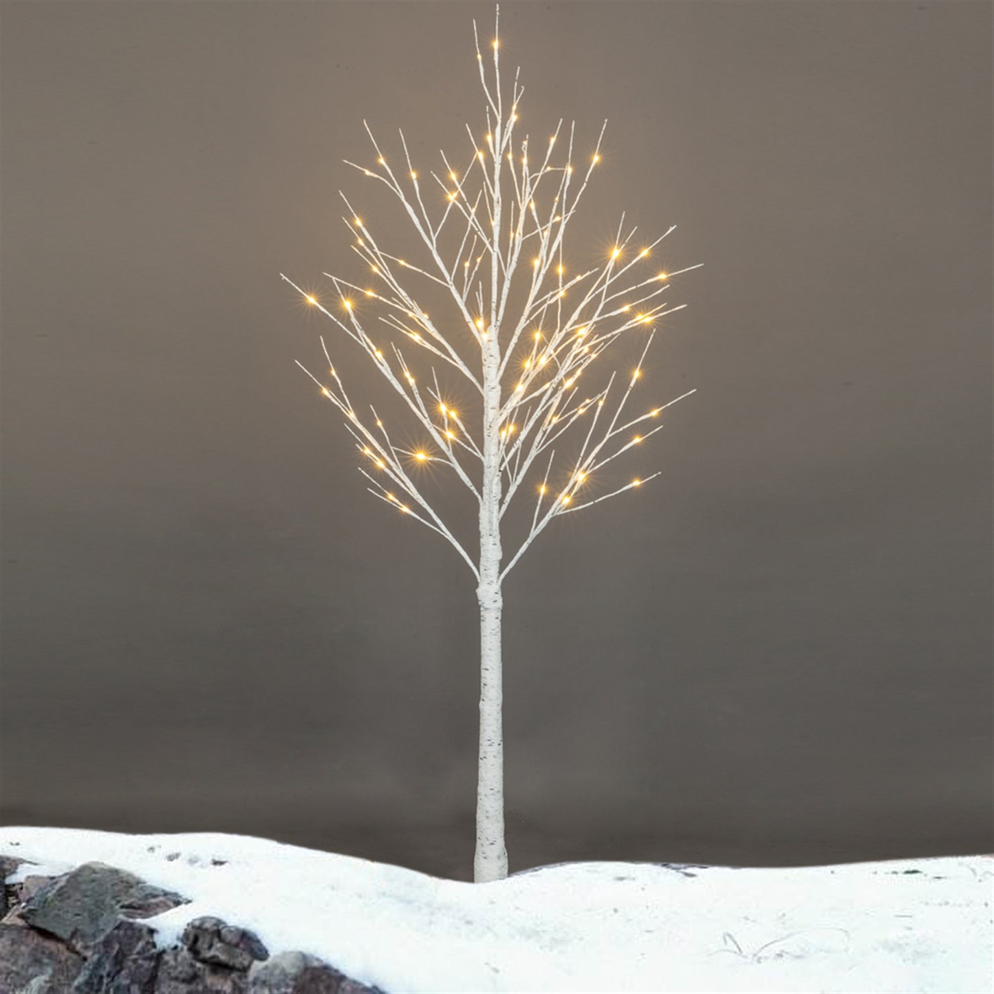 Pre-lit Birch Tree, 3 Pack 4FT 4FT 6FT Birch Tree with Warm White, White Christmas Tree Lights with Base, Decor for Christmas/Party/Wedding/Office/Home/Bedroom, Plug-in Indoor Outdoor Use, K979