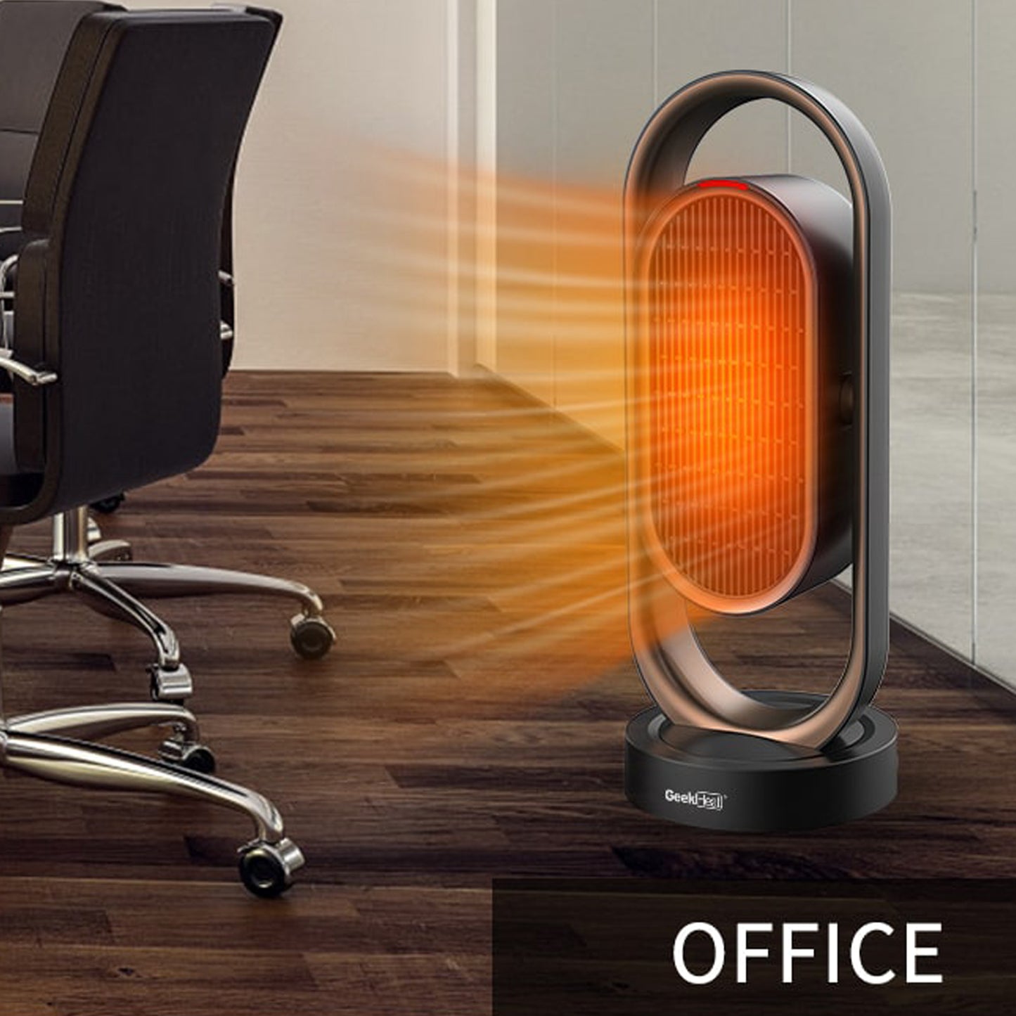 1500W Fast Heating Heater, Portable Space Heater for Indoor Use, W/ Dual Oscillating, Tip-Over Protection, 8H Time, Heating and Fan Modes, Tower Ceramic Heater for Living Room, Bedroom, Office, C18