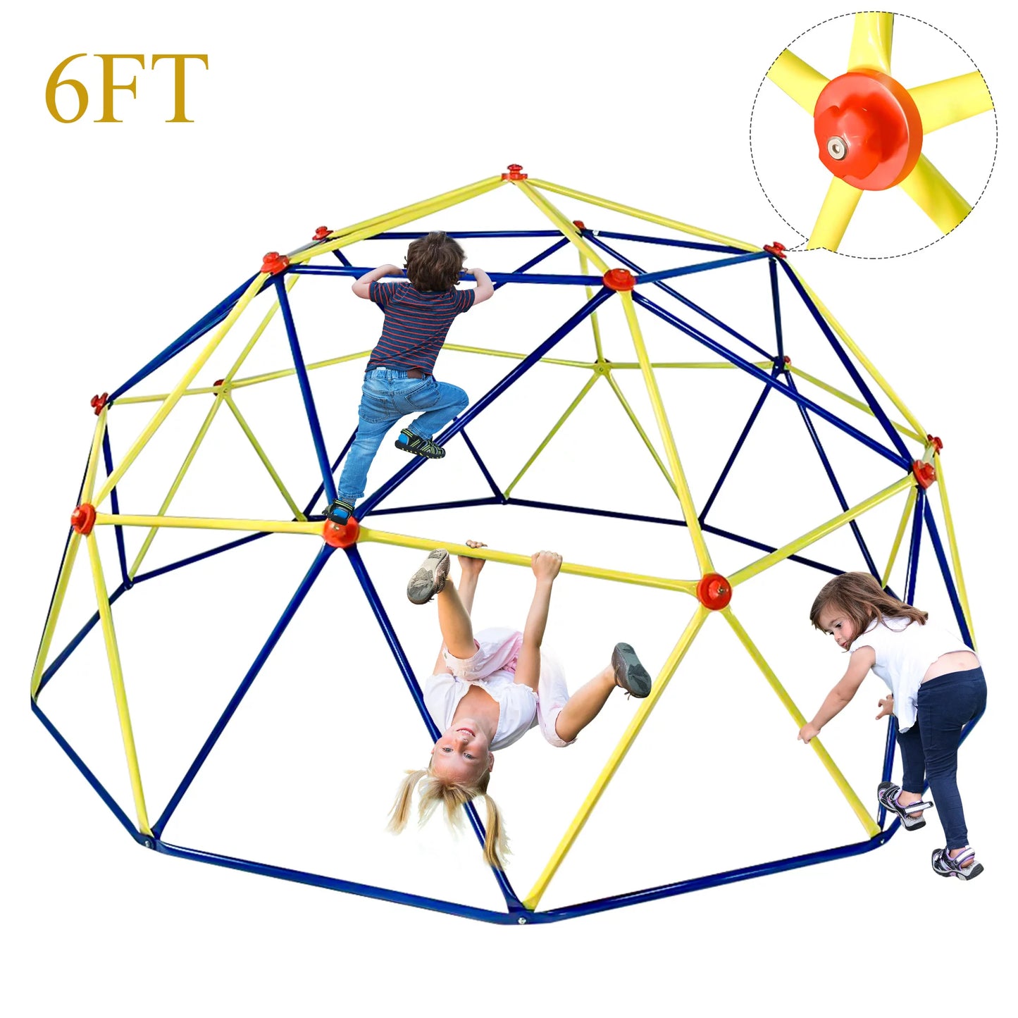 SYNGAR Outdoor Climbing Dome, 10ft Jungle Gym Dome Climber for Kids Age 3-12, 800 lbs Weight Capacity, D9213