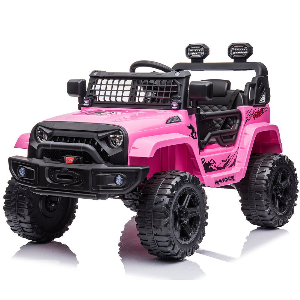 Kids Ride on Toys, Pink Ride on Cars Electric Car Battery Operated with 2.4G Parent Remote Control for Boys Girls, LJ563