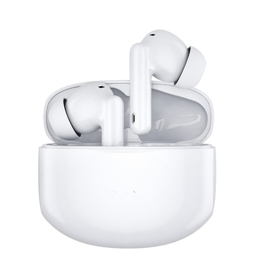 SYNGAR Wireless Headphones, 5.1 Bluetooth Headset with Touch Control and Noise Cancelling, Automatic Pairing Headphones in Ear, White