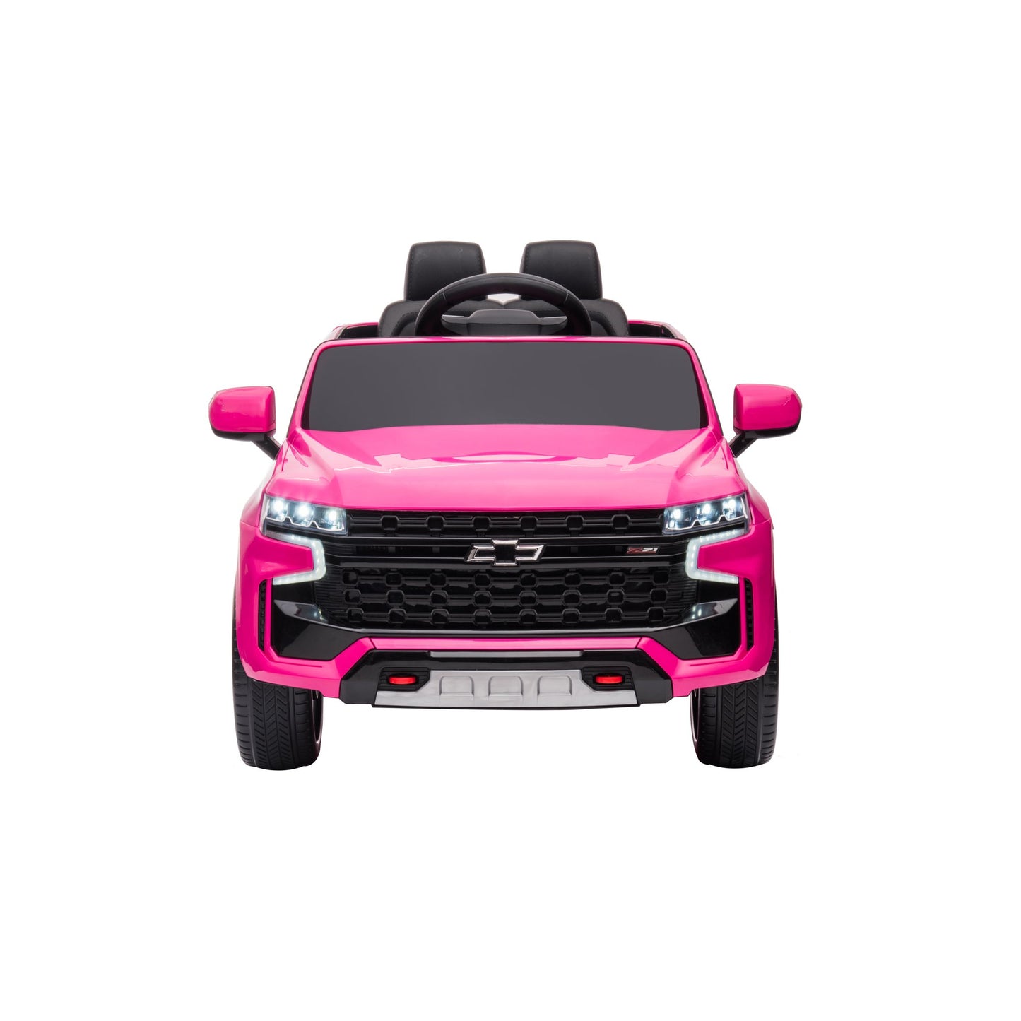 iRerts Licensed Chevrolet Tahoe 12V Battery Powered Car Toy for Girls Boys, Kids Ride on Car for 3 4 5 Yrs with Remote Control, LED Lights, MP3, Seat Belt, Electric Truck for Kids Birthday Gift, Pink